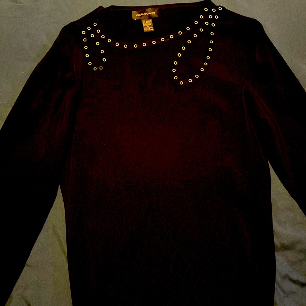 Cute shirt with opening Black Xl